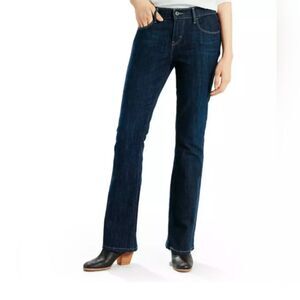NWT Levi's Classic Women's 515 Mid Rise Bootltcut Blue Jean Studded Pocket 12x31